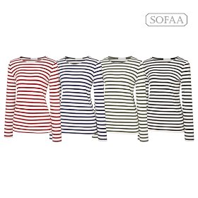 [THE SOFAA] 퍼펙트핏 스트라이프 티셔츠 [213SFKTS15]THE SOFAA